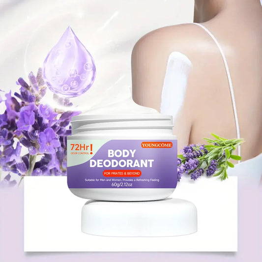 72H Body Deodorant Spray - Aluminum-Free, Odor & Sweat Control, for Men & Women, Non-Sticky for Sensitive Skin 60g Travel Size