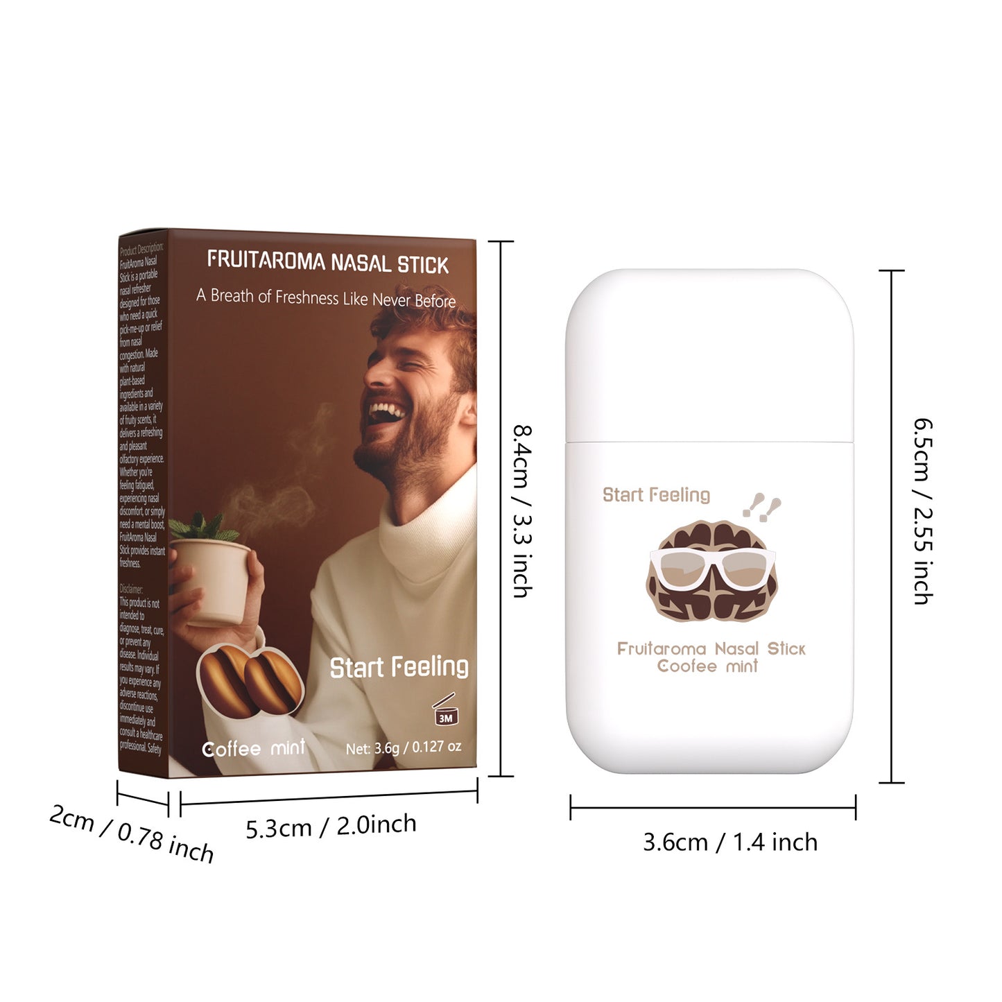 Refreshing Nose Drain Plunger Driving Sleepy Fruit Flavor