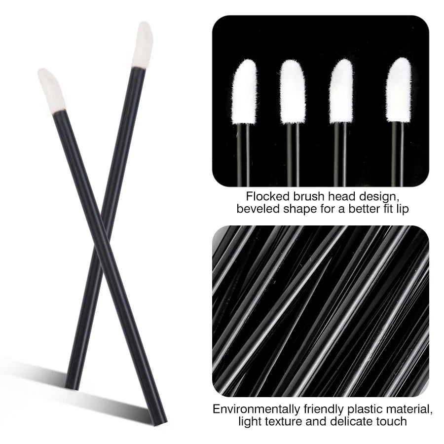 Pure Plus Disposable Eyelash & Lip Brushes - Makeup Applicator Set