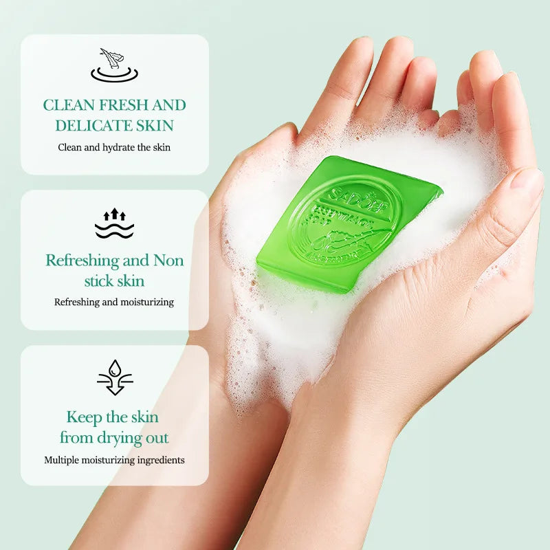 Pure Plus Soothing Aloe Vera Face & Body Soap - Gentle Hydration & Cleansing