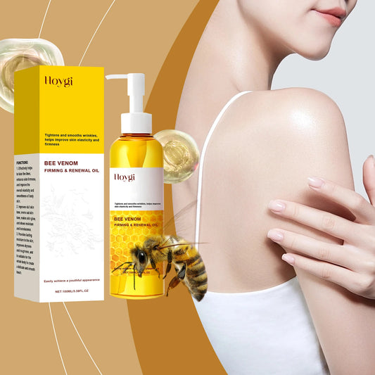 Bee Venom Firming Body Oil Nourishing Full Body Use Improve Dullness Tightening Contouring Moisturizing Care for Smooth Skin
