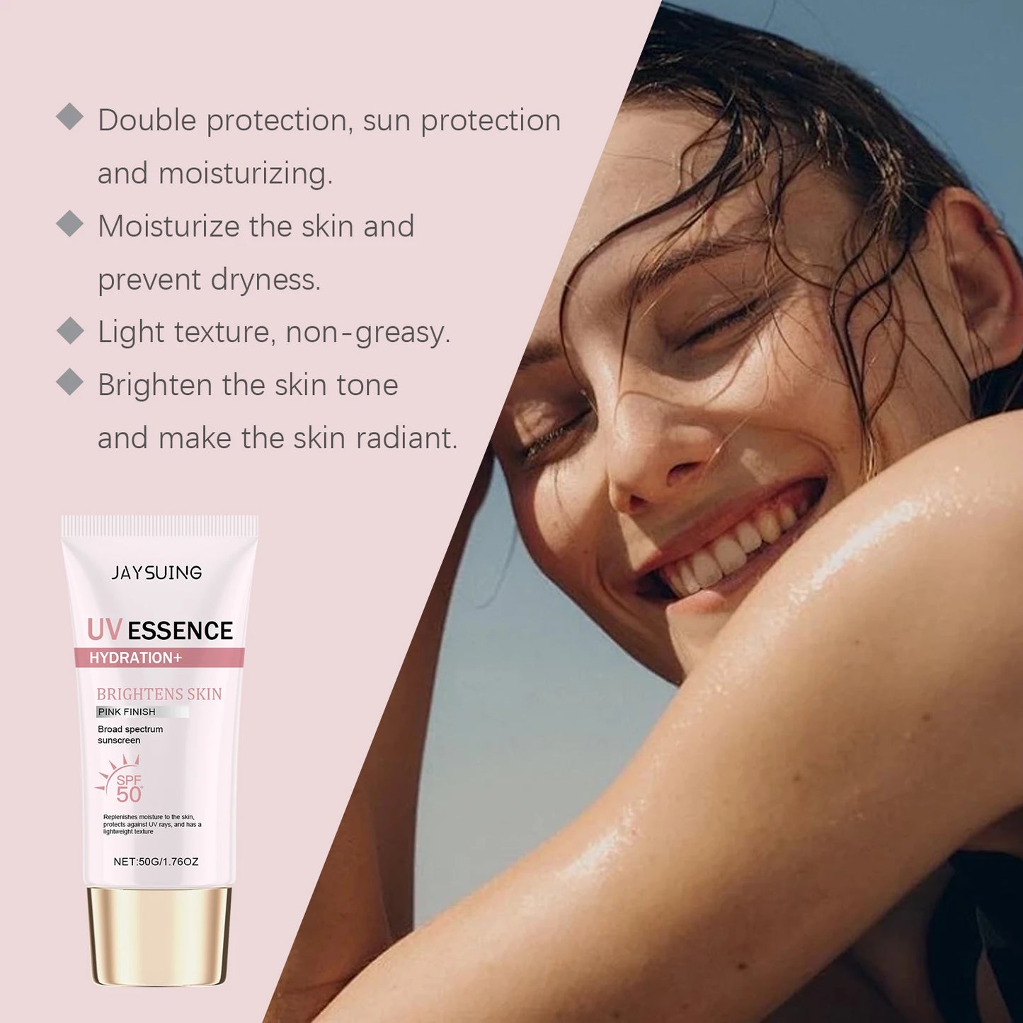 Spf 50+ Sunscreen Stick Hydrating Oil Free Anti Sun UV Protection Natural Sunblock Isolation Cream Mild Face Body Moisturizer