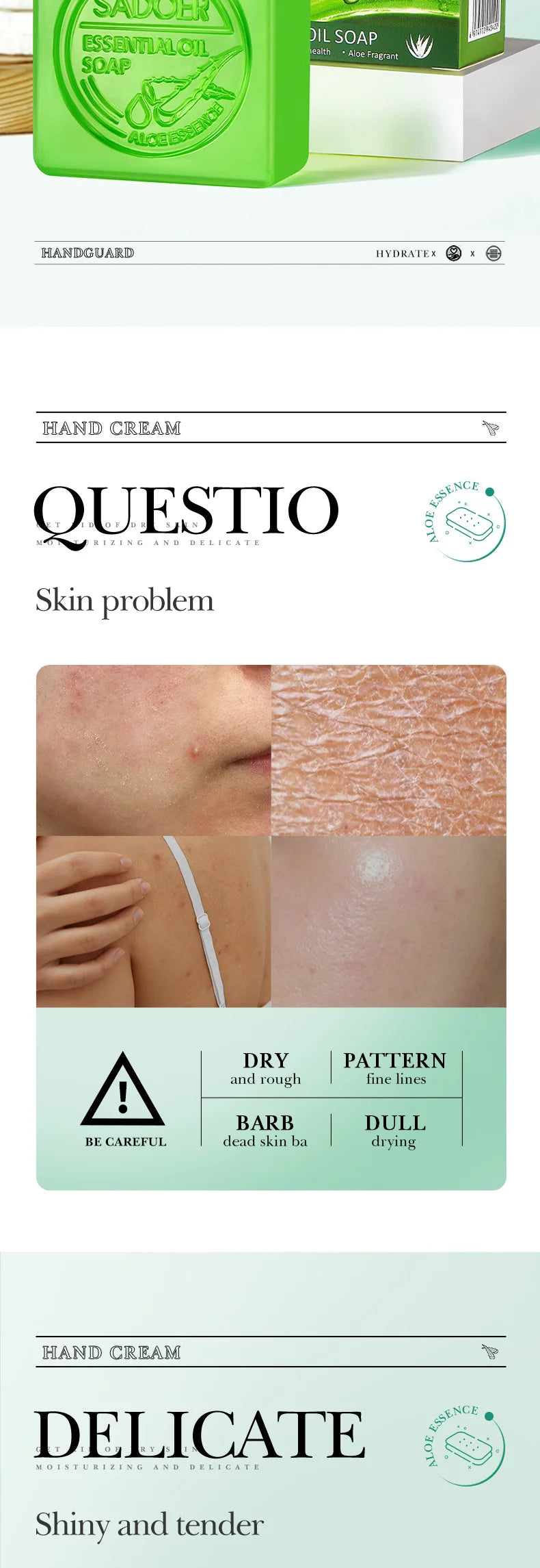 Pure Plus Soothing Aloe Vera Face & Body Soap - Gentle Hydration & Cleansing