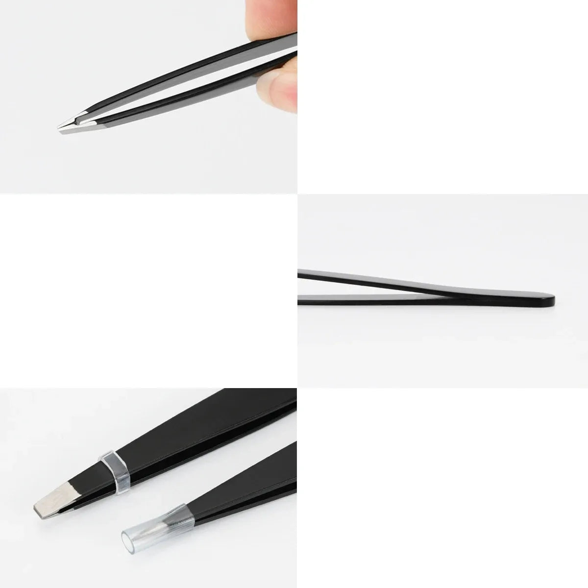 Pure Plus Precision Stainless Steel Tweezers - Eyebrow & Hair Removal Tool