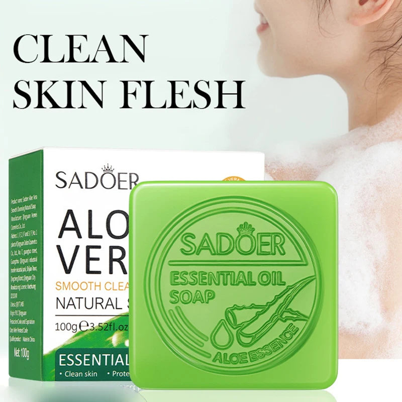 Pure Plus Soothing Aloe Vera Face & Body Soap - Gentle Hydration & Cleansing